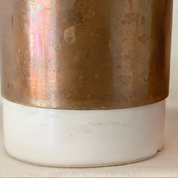 Vintage copper mugs with brass handles - Picture 4 of 4